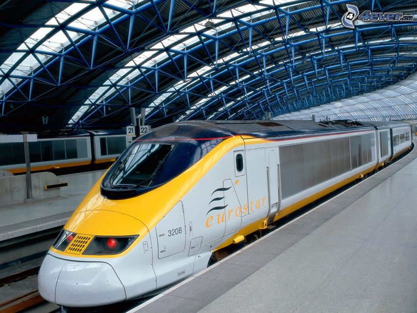 TGV, train, station
