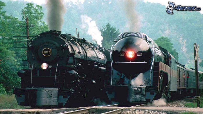 trains, steam locomotive