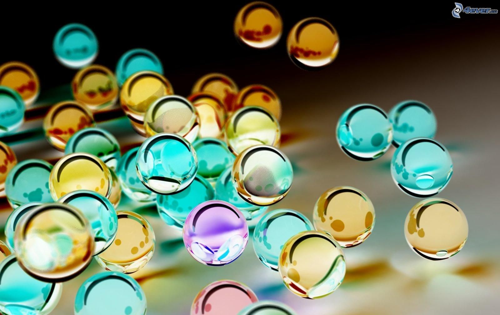 Разноцветные пузырьки